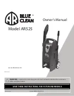 Preview for 1 page of Blue Clean AR525 Owner'S Manual