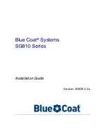 Blue Coat SG810 series Installation Manual preview