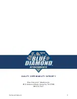 Предварительный просмотр 12 страницы Blue Diamond 122305-48 Operation And Maintenance Manual