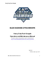 Blue Diamond ATTACHMENTS Mini Series Operation And Maintenance Manual предпросмотр