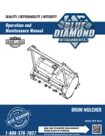 Blue Diamond Drum Mulcher Operation And Maintenance Manual предпросмотр