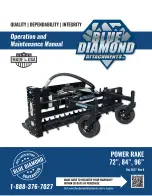 Blue Diamond POWER RAKE Operation And Maintenance Manual preview