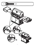 Предварительный просмотр 4 страницы BLUE EMBER GRILLS BE65078-584 Assembly Manual And Parts List