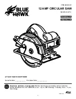 Предварительный просмотр 1 страницы Blue Hawk 3275.1 Operating Manual