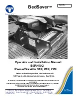 Preview for 1 page of Blue Ox BedSaver BXR4102 Operator And Installation Manual