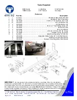 Preview for 3 page of Blue Ox BX1508 Installation Instructions