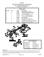 Предварительный просмотр 2 страницы Blue Ox BX2198 Installation Instructions Manual