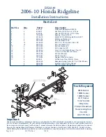 Предварительный просмотр 2 страницы Blue Ox BX2239 Installation Instructions Manual