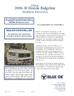 Предварительный просмотр 8 страницы Blue Ox BX2239 Installation Instructions Manual