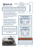 Preview for 1 page of Blue Ox BX2323 Installation Instructions Manual