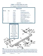 Preview for 2 page of Blue Ox BX2323 Installation Instructions Manual