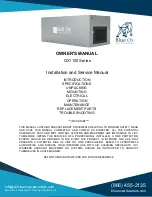 Preview for 1 page of Blue Ox OX1100 Series Owner'S Manual