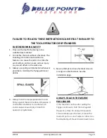 Предварительный просмотр 8 страницы Blue point BP301 Operating Instructions Manual