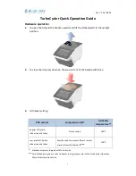 Blue-ray TurboCycler Quick Operation Manual preview