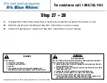 Preview for 24 page of Blue Rhino 22000 Series Owner'S Manual