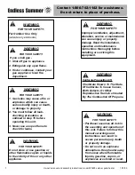 Preview for 2 page of Blue Rhino Endless Summer 223600 Owner'S Manual