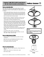 Preview for 11 page of Blue Rhino Endless Summer 223600 Owner'S Manual