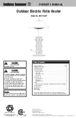 Preview for 1 page of Blue Rhino Endless Summer EWT700SP Owner'S Manual