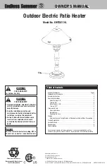 Blue Rhino Endless Summer EWTS8119L Owner'S Manual preview