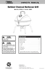 Blue Rhino Outdoor Charcoal Barbecue Grill CBT810L-C Owner'S Manual preview