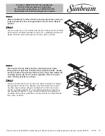 Preview for 15 page of Blue Rhino Sunbeam NPG230 Owner'S Manual