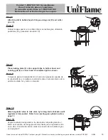 Preview for 17 page of Blue Rhino UniFlame FG2204C Owner'S Manual