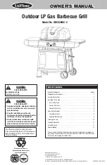 Blue Rhino UniFlame GBC820WC-C Owner'S Manual предпросмотр