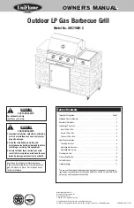 Preview for 1 page of Blue Rhino UniFlame Gold GBC790W-C Owner'S Manual