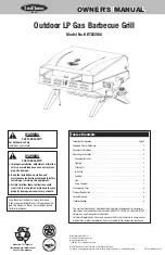 Предварительный просмотр 1 страницы Blue Rhino UniFlame Gold HBT822WA Owner'S Manual