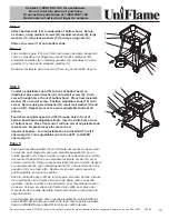 Предварительный просмотр 11 страницы Blue Rhino UniFlame NPC1924S Owner'S Manual