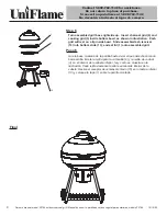 Предварительный просмотр 10 страницы Blue Rhino UniFlame P2784 Owner'S Manual