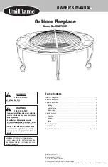 Blue Rhino UniFlame WAD703W Owner'S Manual предпросмотр