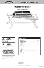 Предварительный просмотр 1 страницы Blue Rhino UniFlame WAD794SPA Owner'S Manual