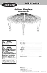 Предварительный просмотр 1 страницы Blue Rhino Uniflame WAF517A-C Owner'S Manual