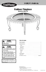 Blue Rhino Uniflame WAF517A Owner'S Manual предпросмотр