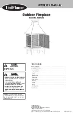 Предварительный просмотр 1 страницы Blue Rhino Uniflame WAF520A Owner'S Manual