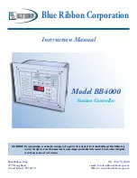 Blue Ribbon BB4000 Instruction Manual предпросмотр