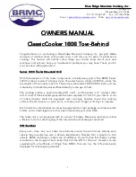 Preview for 1 page of Blue Ridge Mountain Cookery ClassicCooker 1000 Owner'S Manual