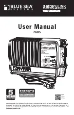 Предварительный просмотр 1 страницы Blue Sea Systems BatteryLINK 7605 User Manual