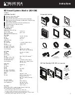 Предварительный просмотр 1 страницы Blue Sea Systems M2 Vessel Systems Monitor Instructions Manual