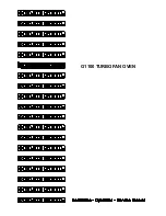 Blue Seal Blue Seal G1100 Owner'S Manual preview