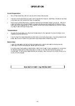 Preview for 11 page of Blue Seal E603 Installation And Operation Manual