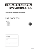 Blue Seal Evolution G512 Operation Manual preview