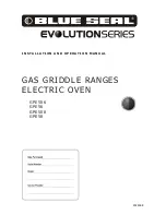 Preview for 1 page of Blue Seal Evolution GPE506 Operation Manual