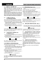 Preview for 16 page of Blue Seal SD 5 EC BT2 Instructions For Use And Maintenance Manual