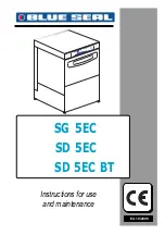 Blue Seal SD 5EC Instructions For Use And Maintenance Manual preview