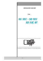 Preview for 3 page of Blue Seal SD 5EC Instructions For Use And Maintenance Manual