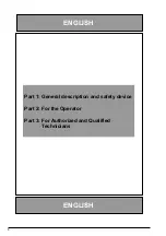 Preview for 8 page of Blue Seal SD 5EC Instructions For Use And Maintenance Manual