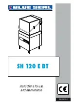 Preview for 1 page of Blue Seal SH 120 E BT Instructions For Use And Maintenance Manual