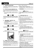 Preview for 10 page of Blue Seal SMW 15 Instructions For Use And Maintenance Manual